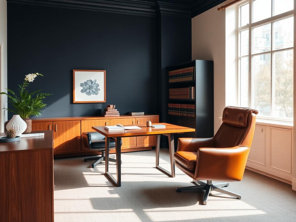 Warm, welcoming boutique advisory office interior